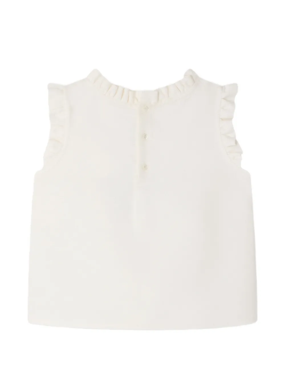  Bonpoint Lou Ruffled Top - Neutrals 