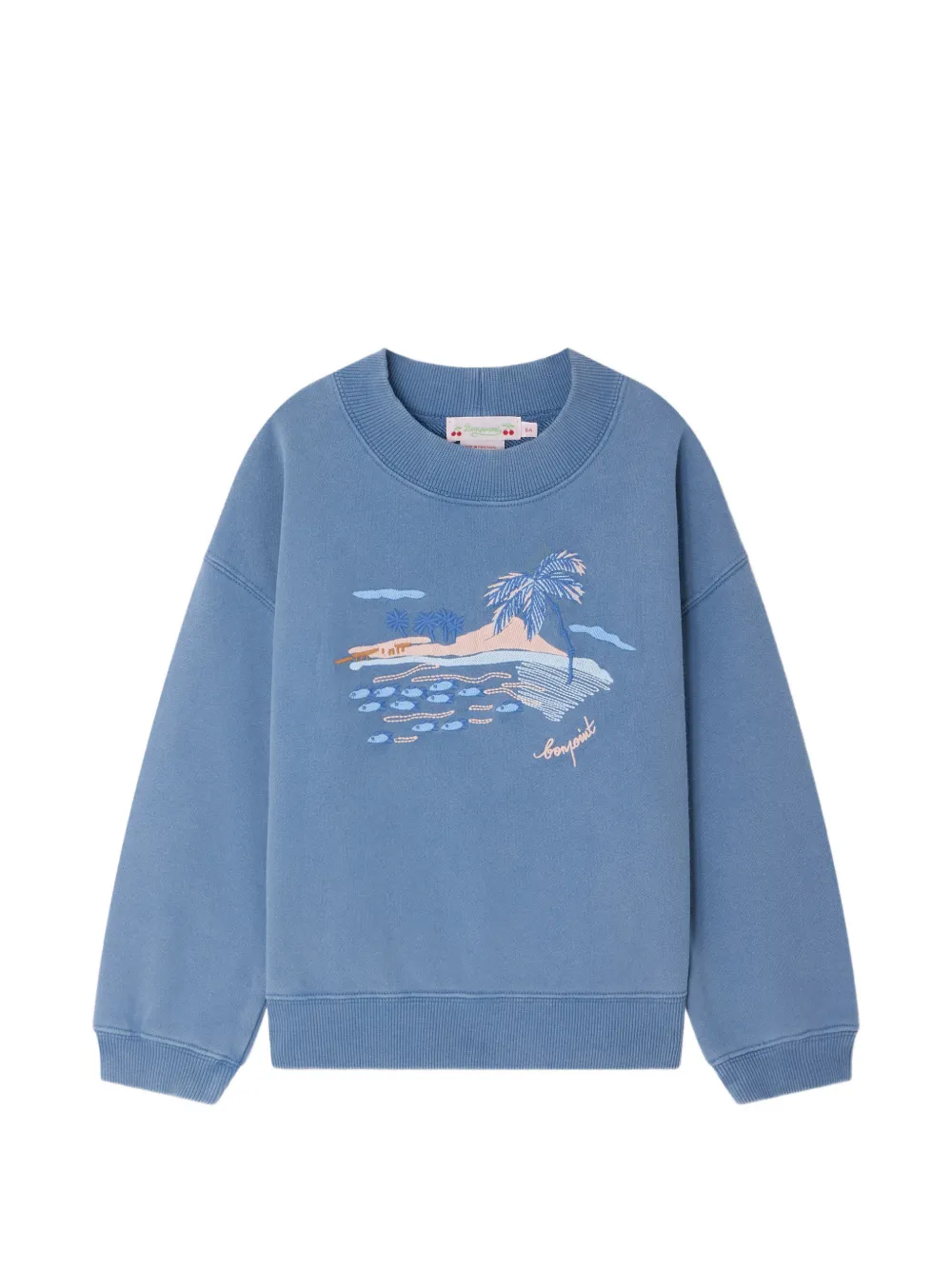 Bonpoint Lika embroidered sweatshirt - Blue