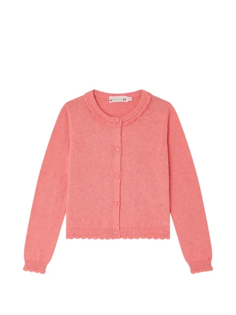 Bonpoint Larita scalloped cardigan