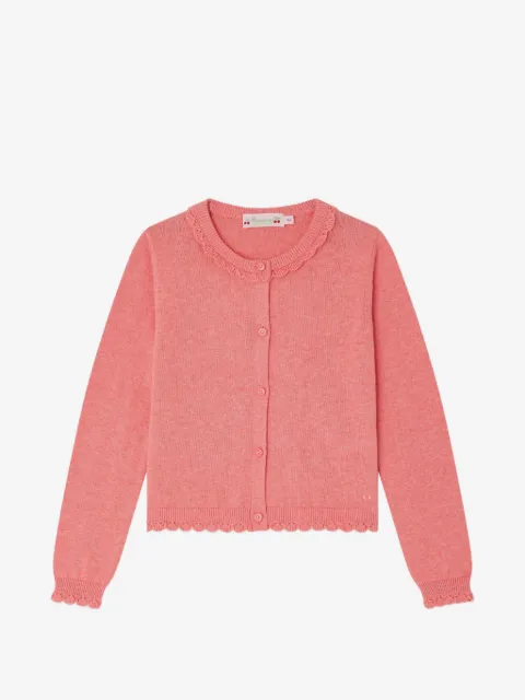 Bonpoint Larita scalloped cardigan