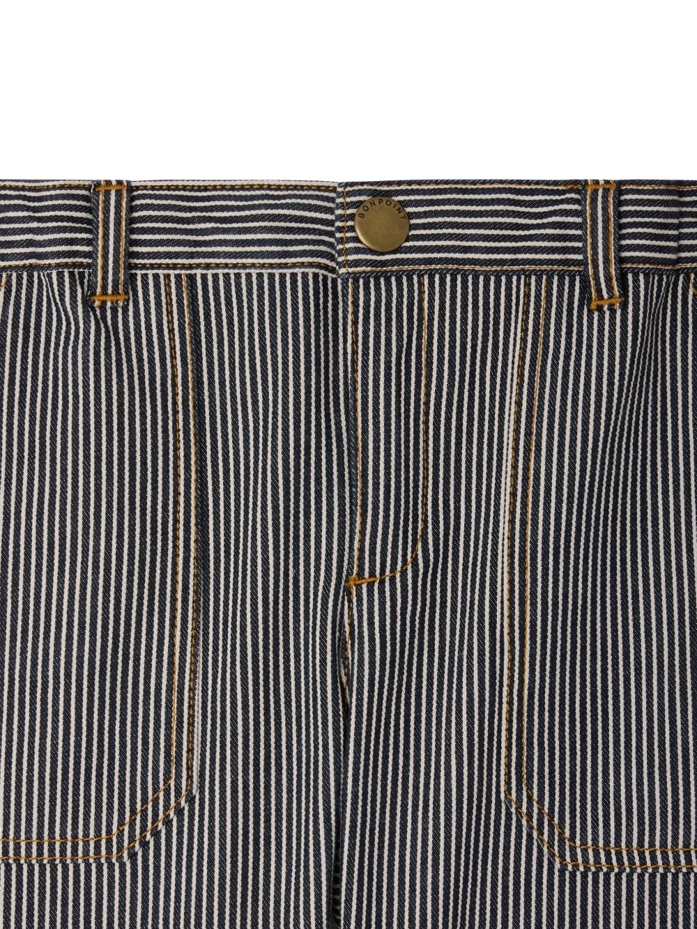  Bonpoint Levon Striped Shorts - Blue 