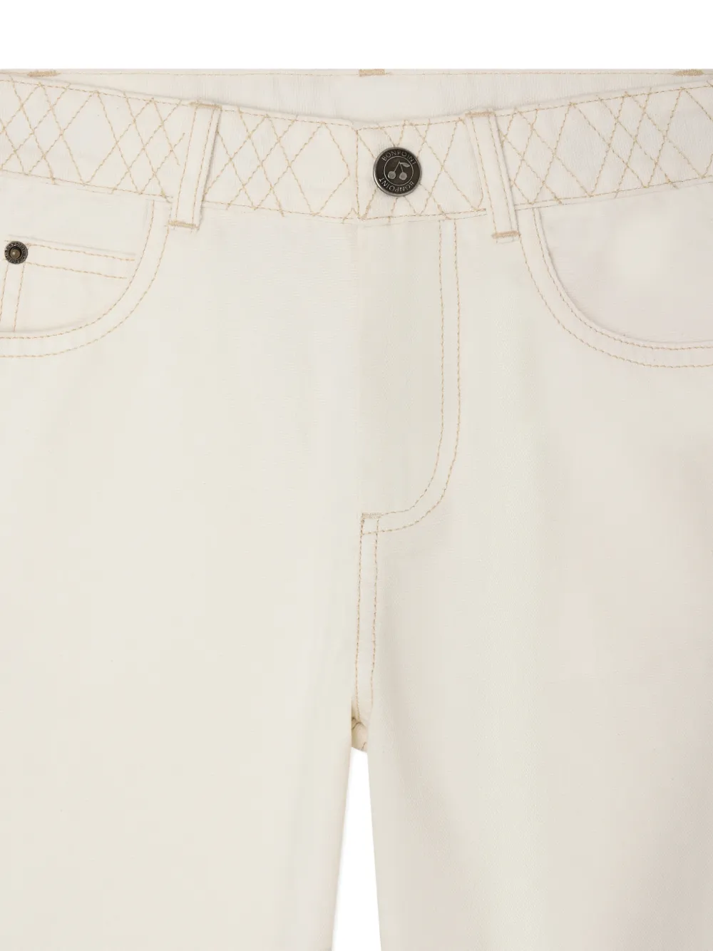 Bonpoint Eloha broek met stikseldetail Beige