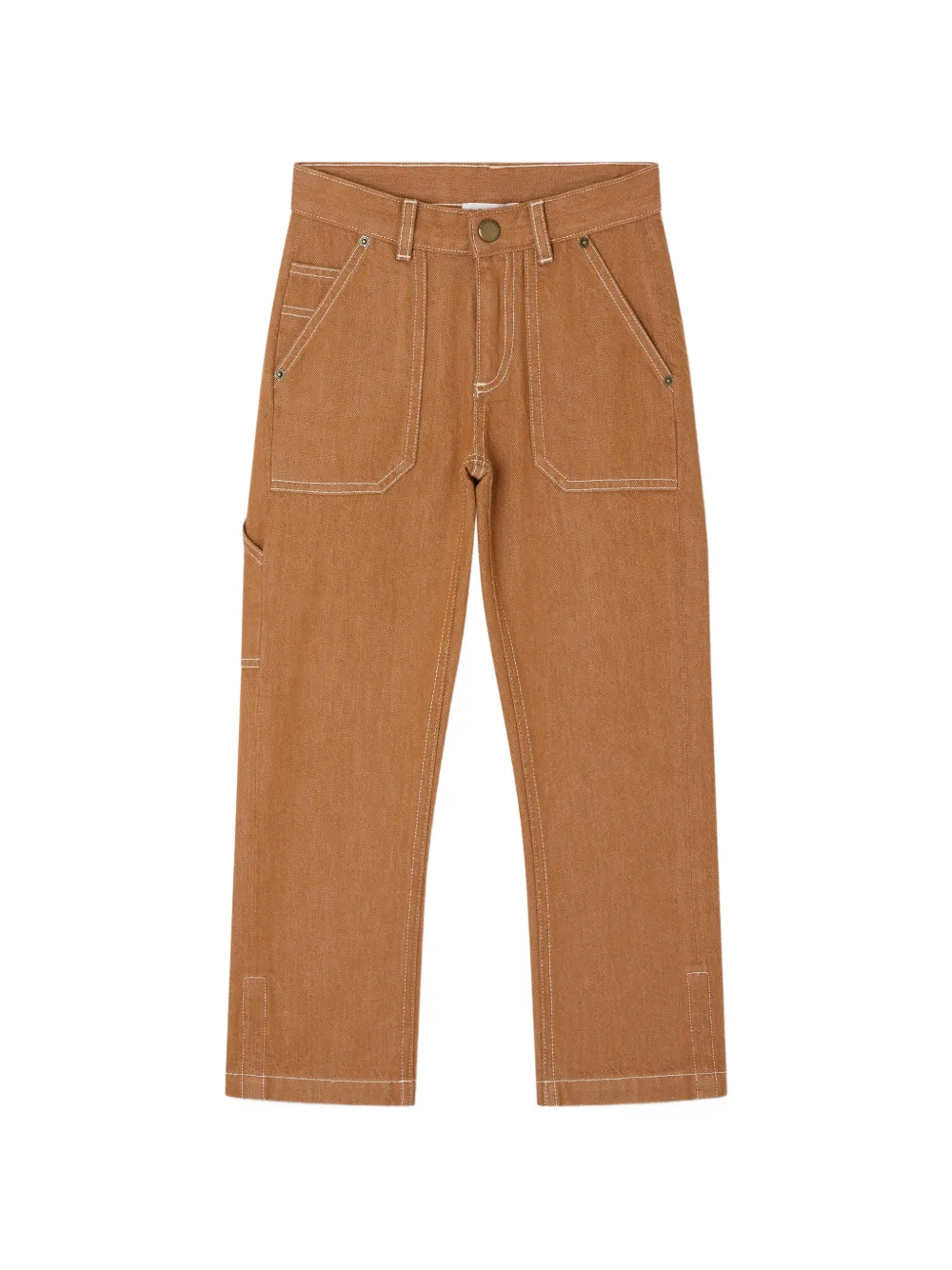 Bonpoint Pantaloni Gael con tasca laterale - Marrone