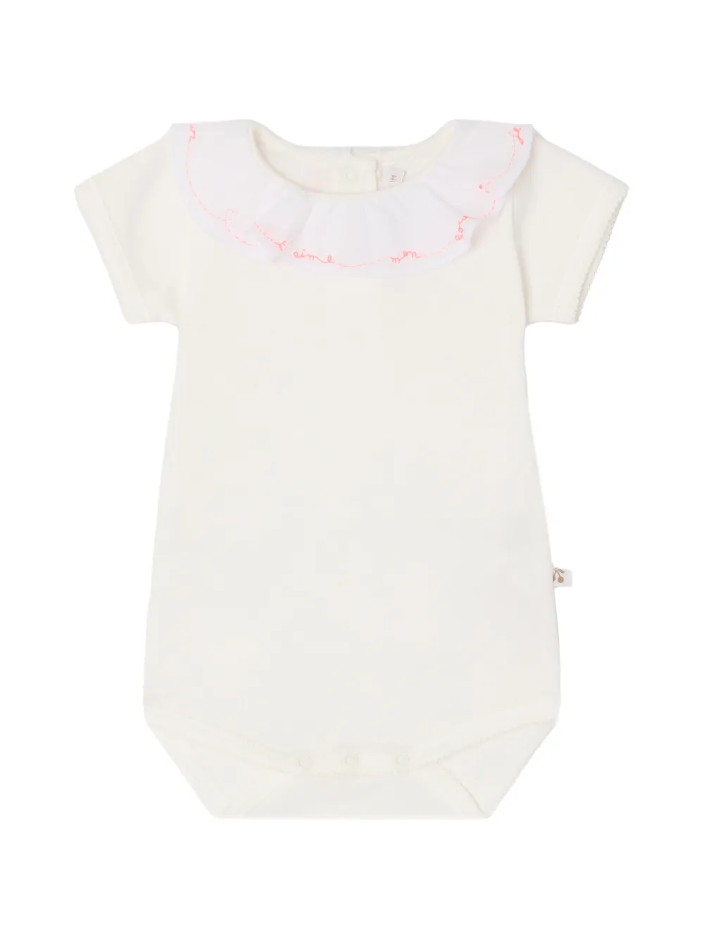 Bonpoint Body June MC con ruches - Bianco