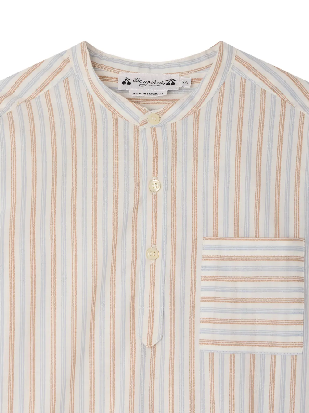 Bonpoint Claude gestreept shirt Wit
