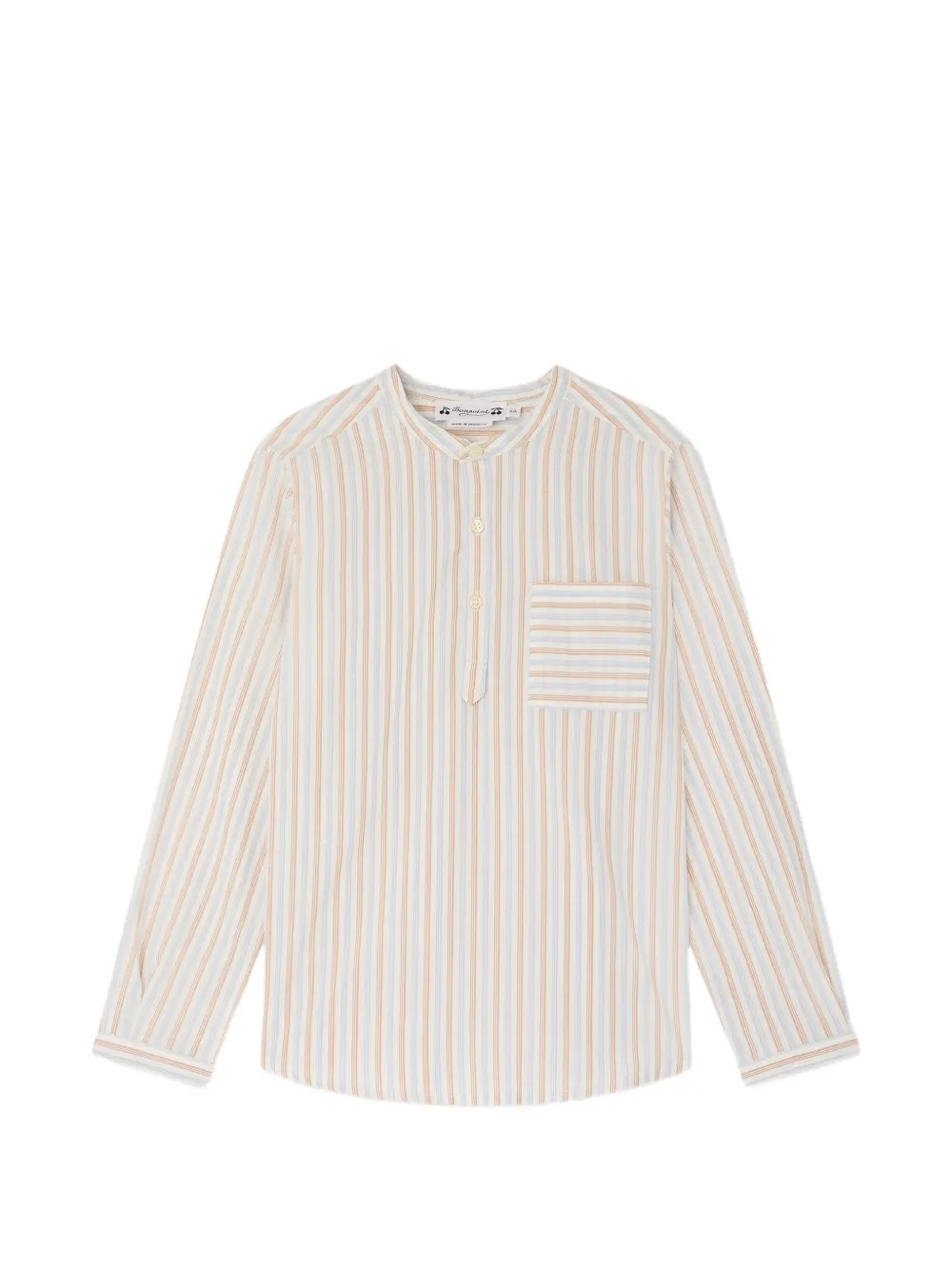 Bonpoint Camicia Claude a righe - Bianco