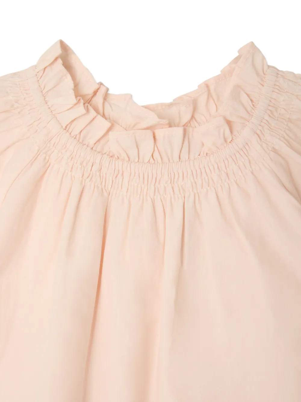 Bonpoint Sidwell jurk met ruches Beige