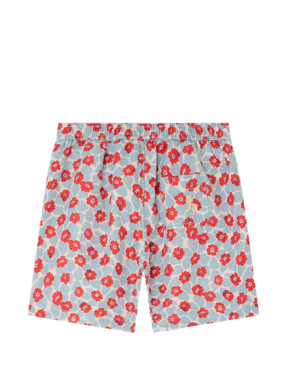 Bonpoint Zwembroek met bloemenprint Blauw