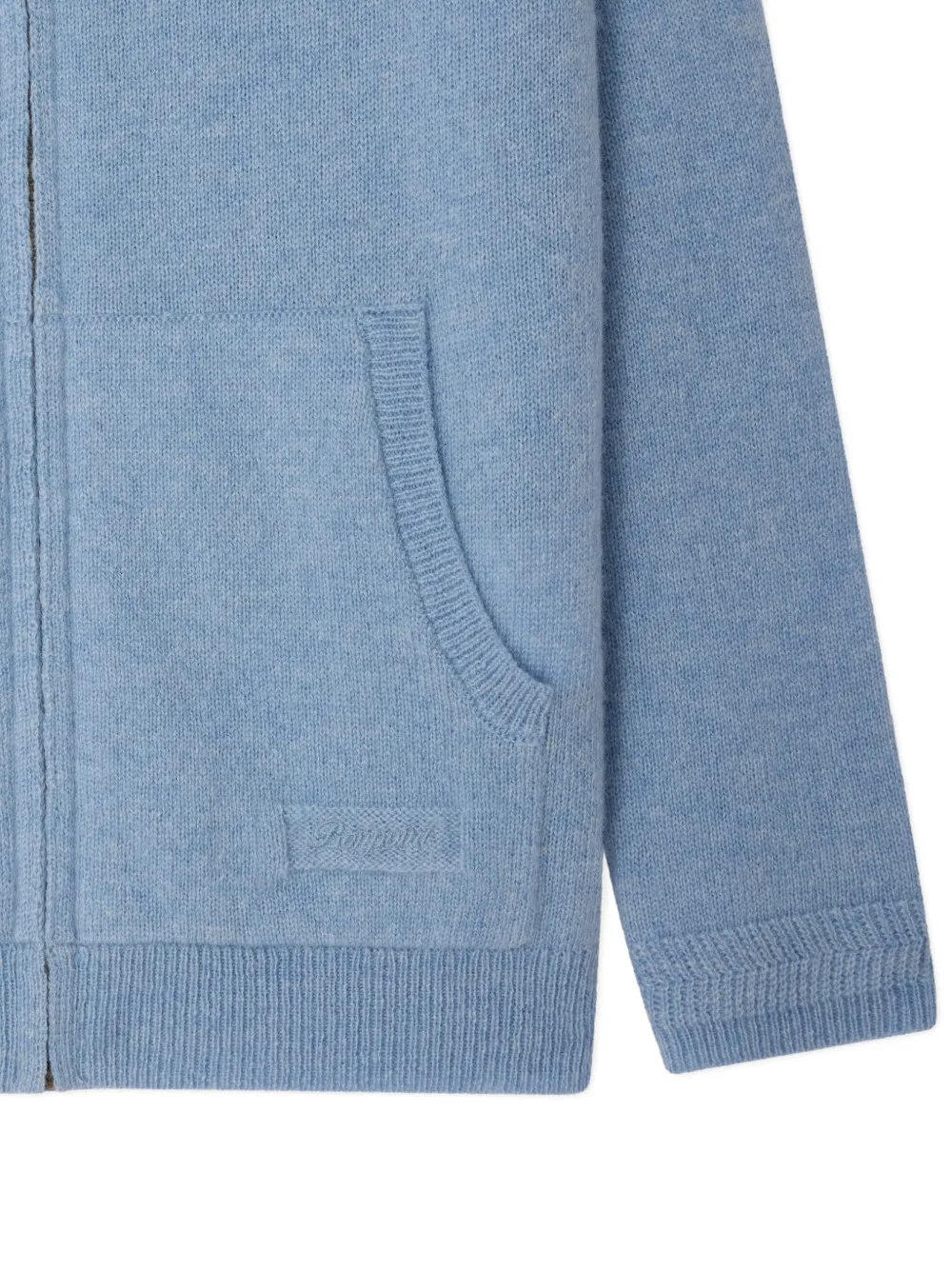  Bonpoint Hooded Zip Cardigan - Blue 