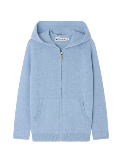 Bonpoint hooded zip cardigan