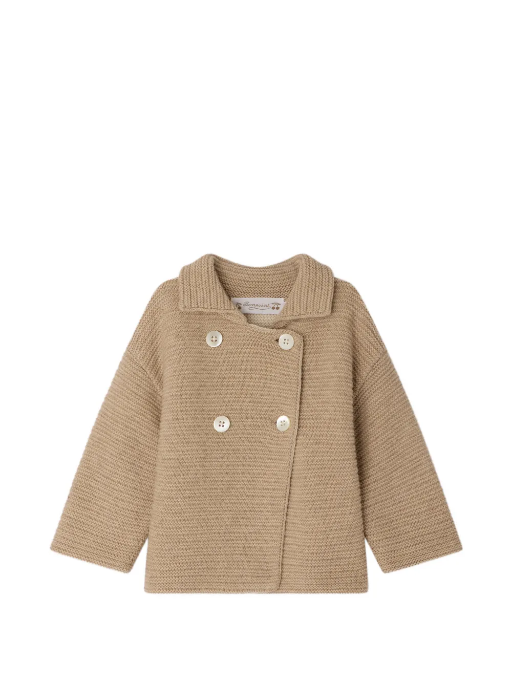 Bonpoint Cardigan doppiopetto Aalya - Toni neutri