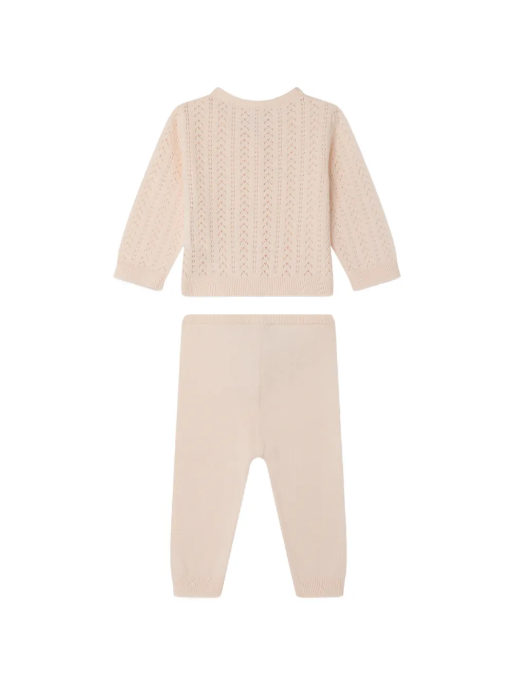  Bonpoint Laelou Openwork Trousers Set - Pink 