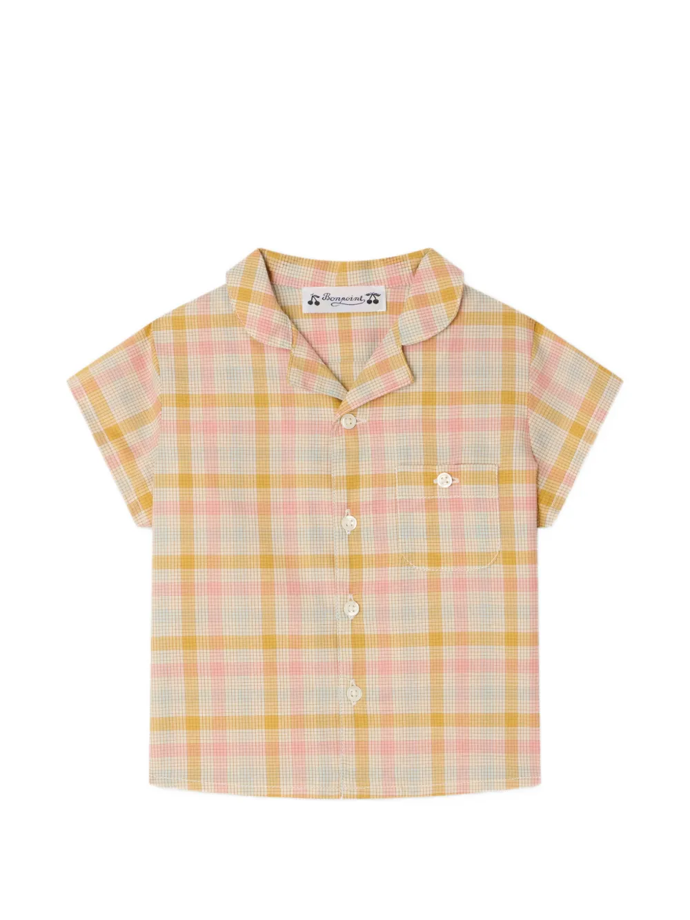 Bonpoint Kariertes Gerald Hemd - Gelb