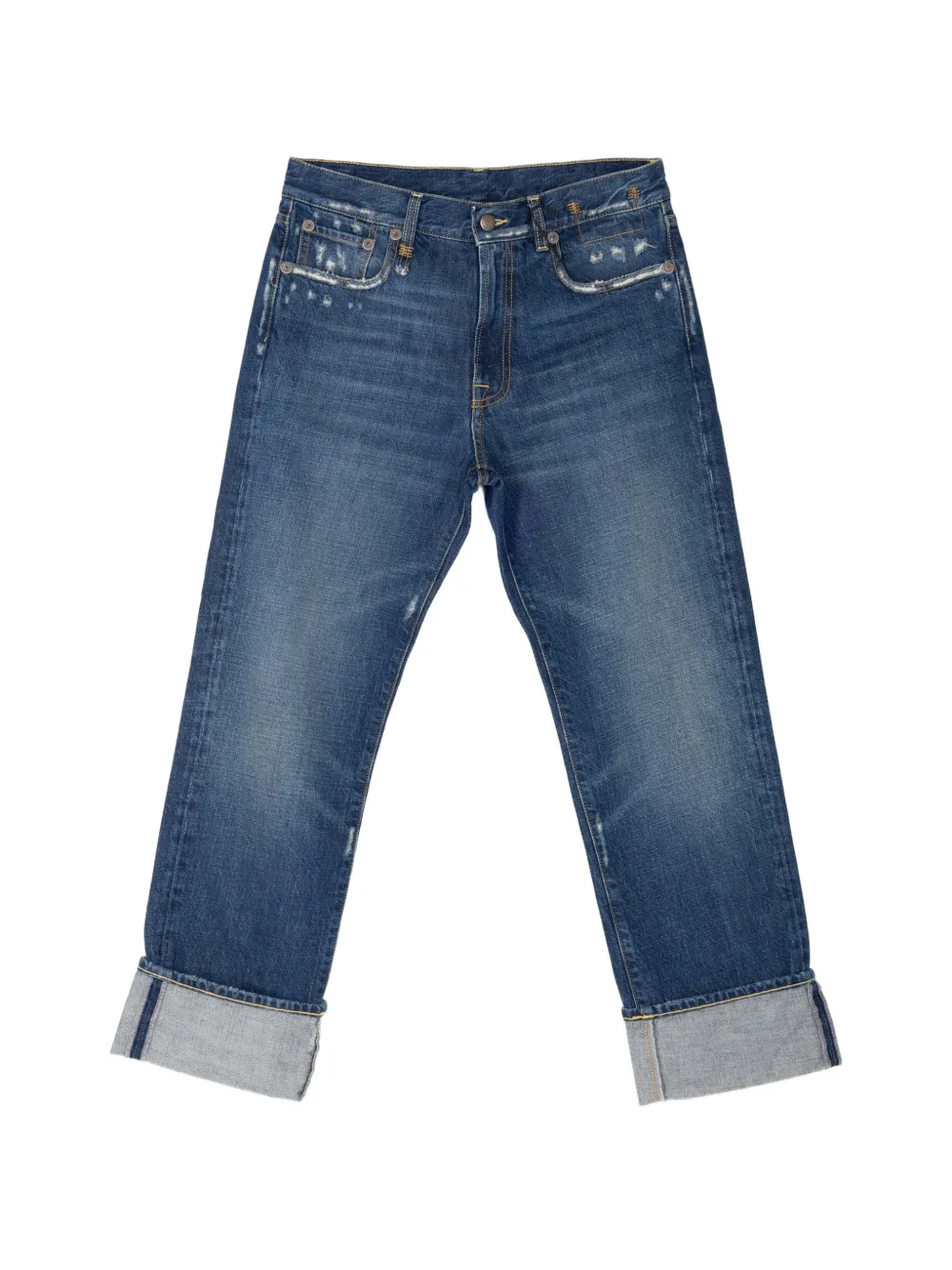 R13 Romeo cuffed jeans - Blu