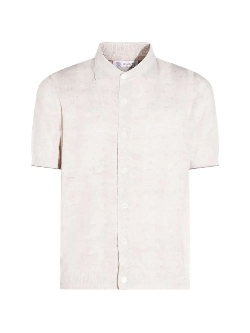Brunello Cucinelli buttoned linen shirt - Toni neutri