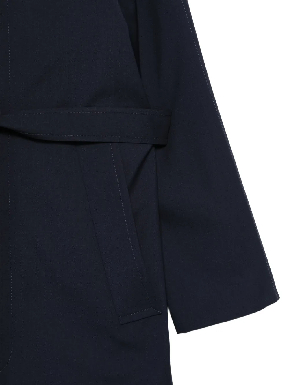  Nº21 Gabardina Con Cinturón - Azul 
