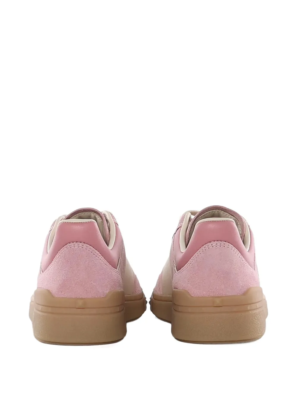 Valentino Garavani Sneakers met vlakken en studs Roze