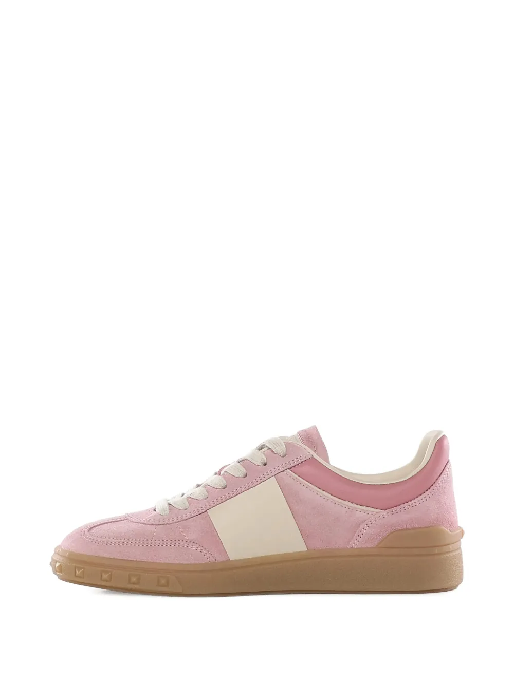 Valentino Garavani Sneakers met vlakken en studs Roze
