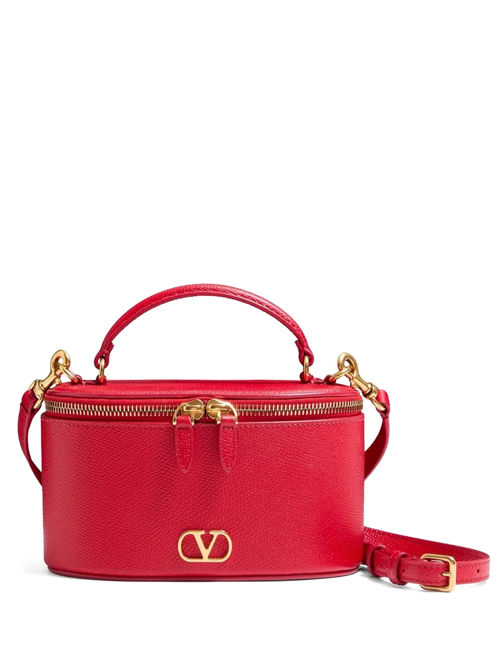 Valentino Garavani Mini Vlogo Signature Vanity Bag In Red