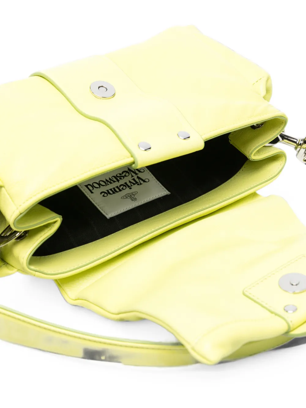 Vivienne Westwood Hazel Treasure leren schoudertas Geel