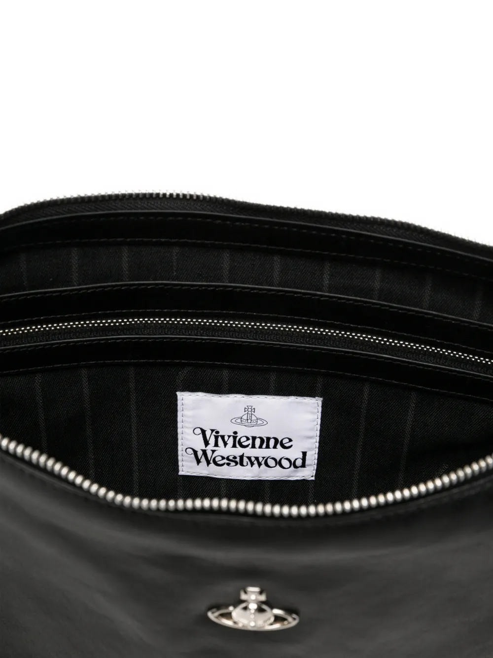 Vivienne Westwood Emma schoudertas met Orb-plakkaat Zwart