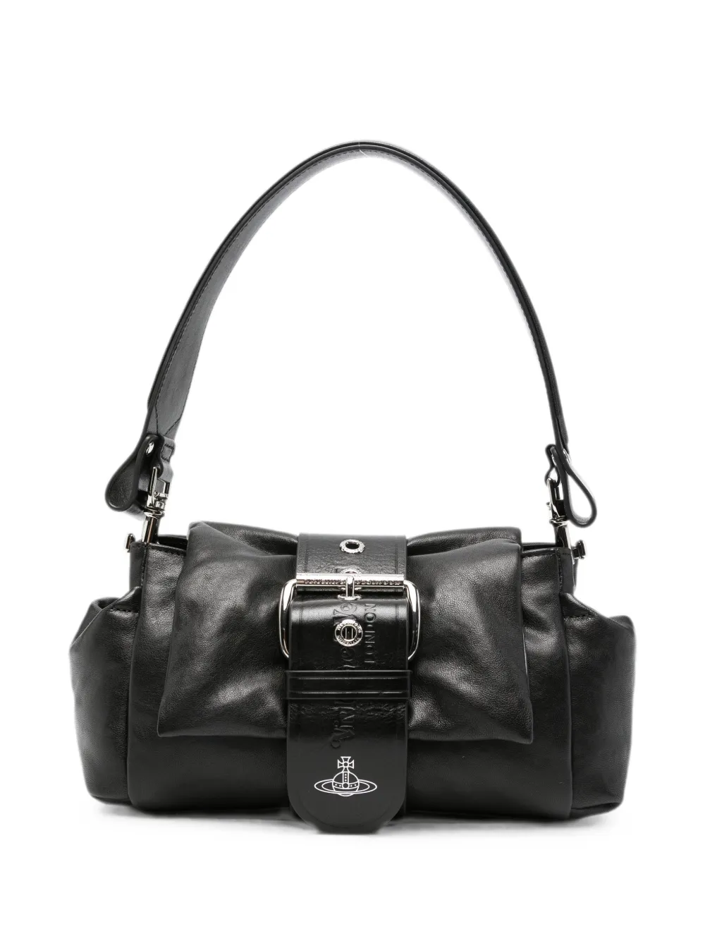 Vivienne Westwood Hazel Treasure leather shoulder bag - Nero