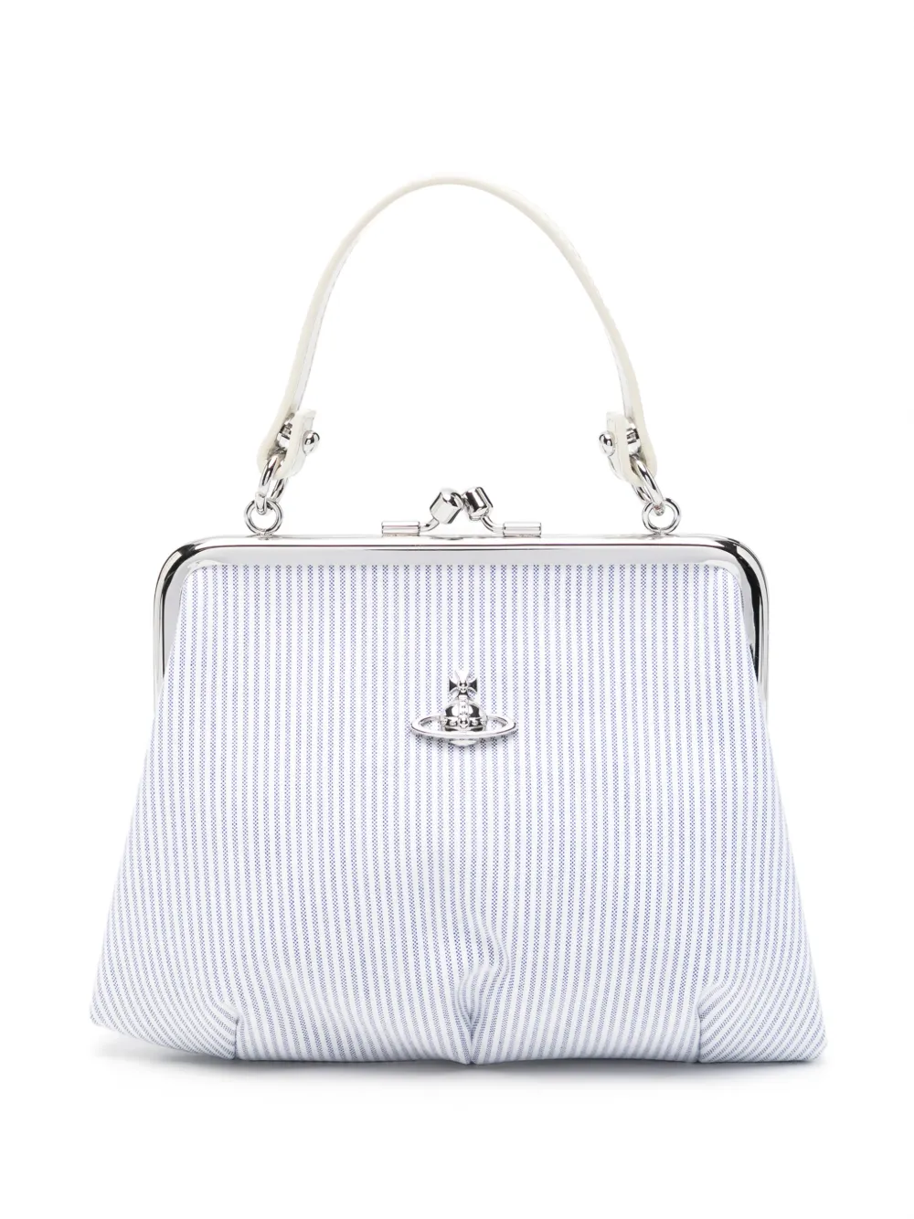 Vivienne Westwood Granny Frame striped tote bag - Bianco