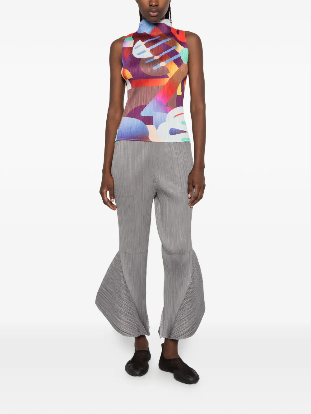 Pleats Please Issey Miyake Playground T-shirt Blauw