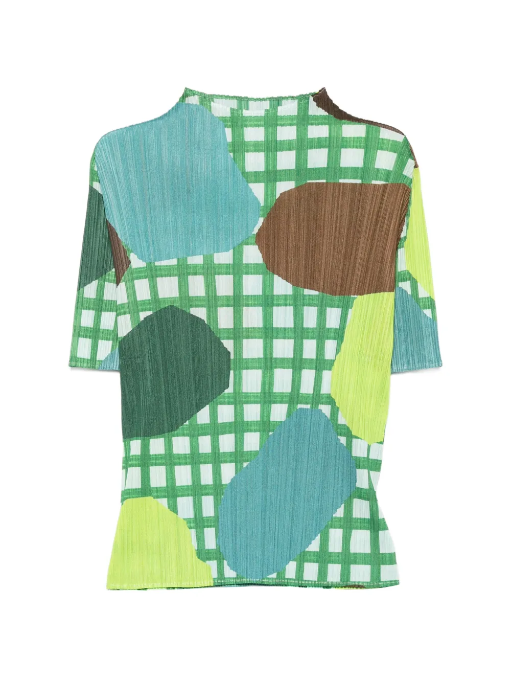 Pleats Please Issey Miyake Market short-sleeves top - Verde