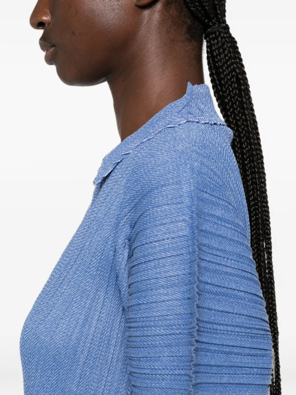 Pleats Please Issey Miyake Denim top Blauw