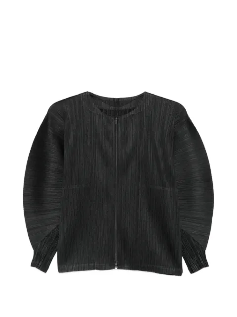 Pleats Please Issey Miyake sculptural-sleeve jacket
