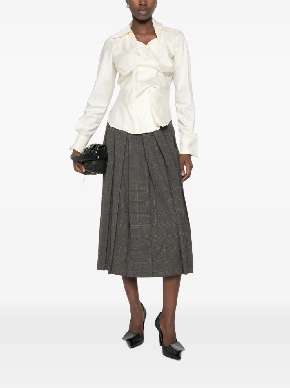 Vivienne Westwood Drunken gedrapeerde blouse Beige