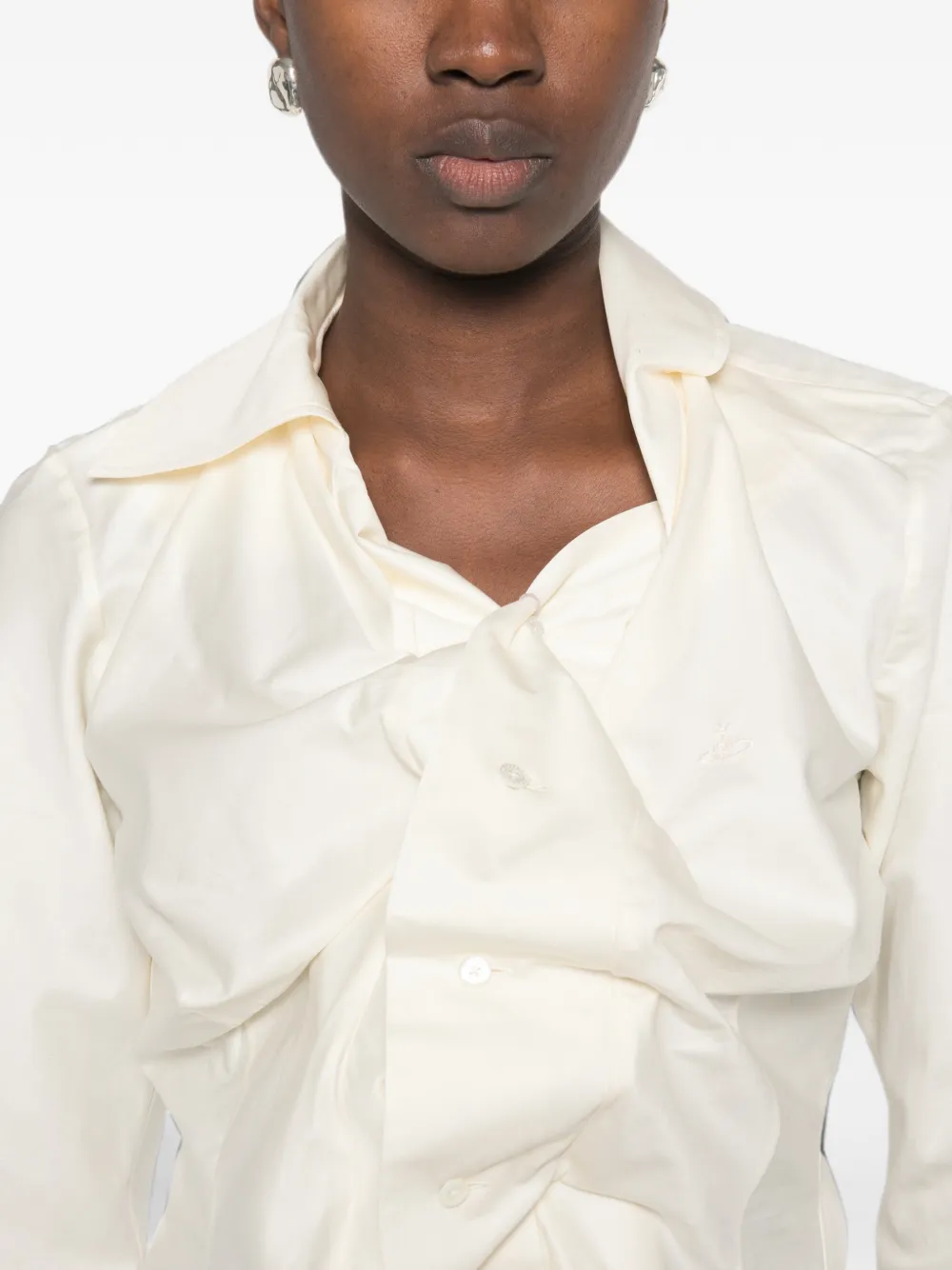 Vivienne Westwood Drunken gedrapeerde blouse Beige