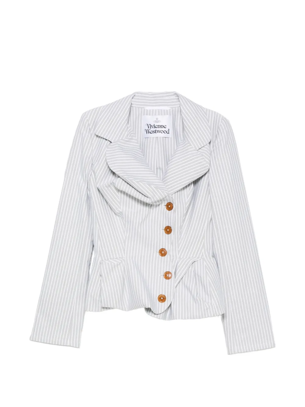 Vivienne Westwood Drunken pinstriped jacket - Grey