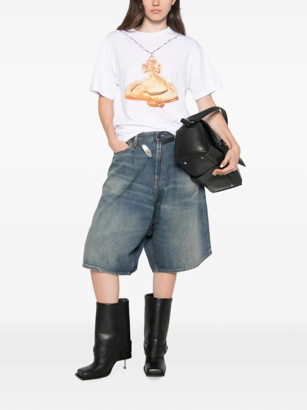 Vivienne Westwood Gold Orb Classic T-shirt Blauw