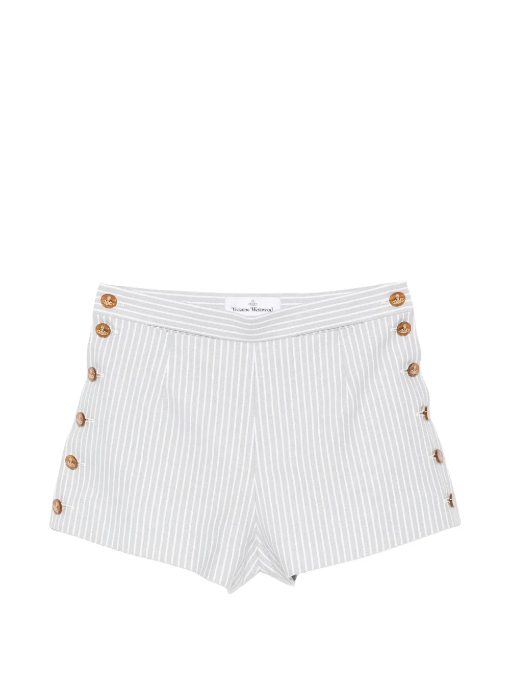 Vivienne Westwood Elle stripe-print shorts - Grey