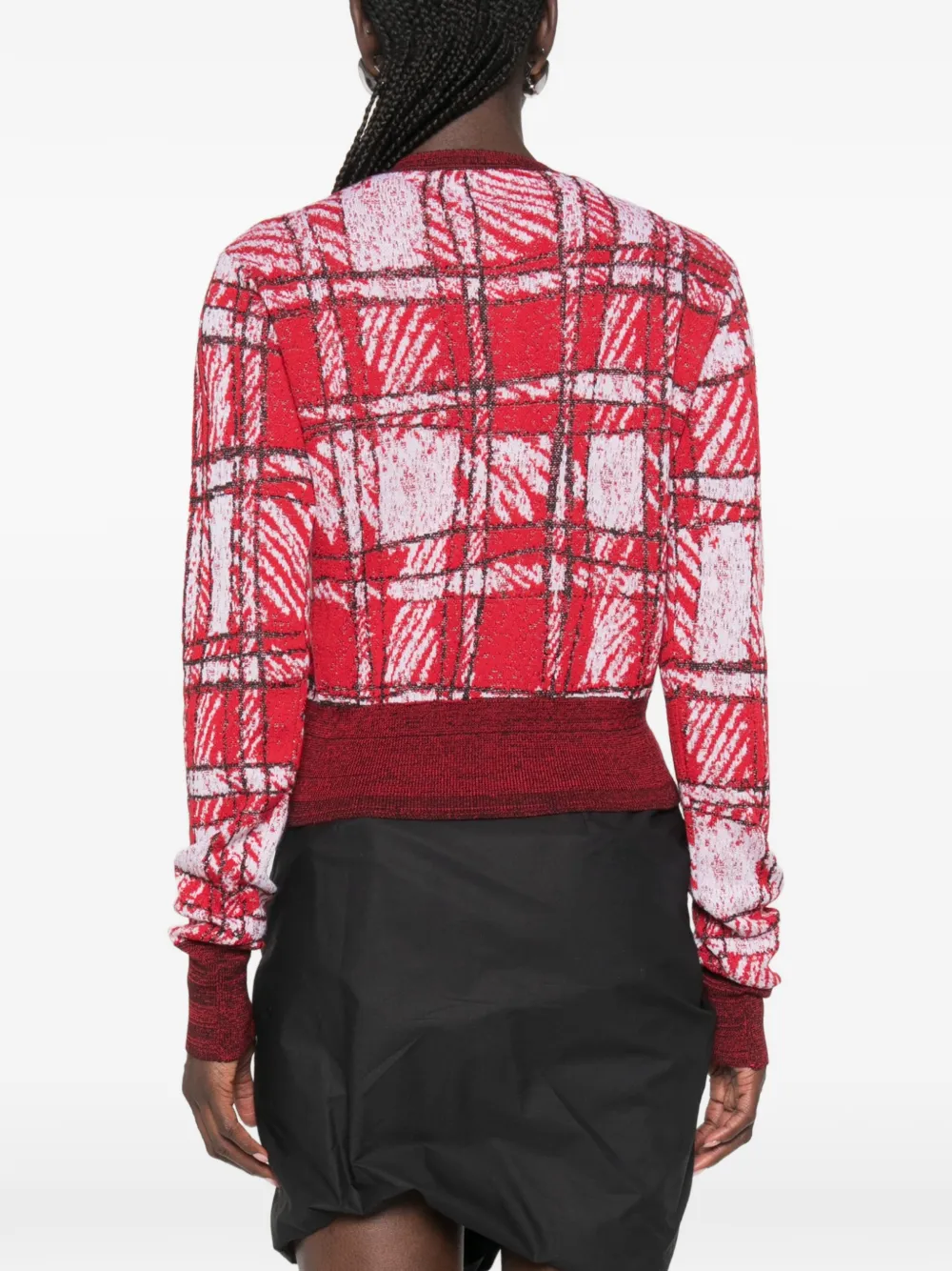 Vivienne Westwood Scribble geruit vest Rood