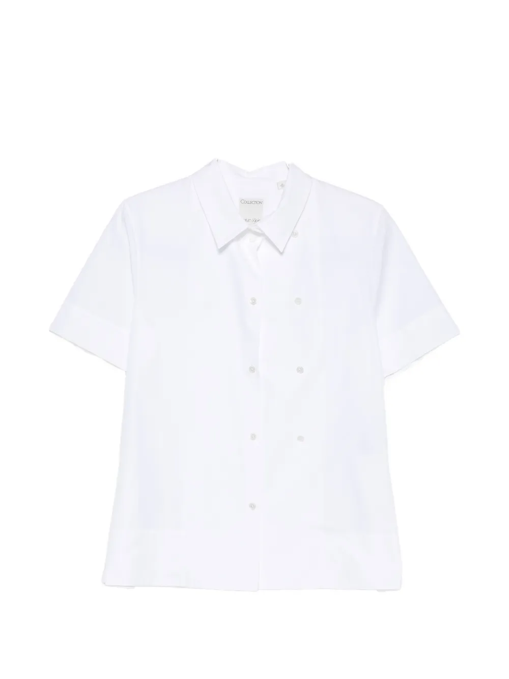 CALVIN KLEIN COLLECTION short-sleeve button-up shirt - Weiß
