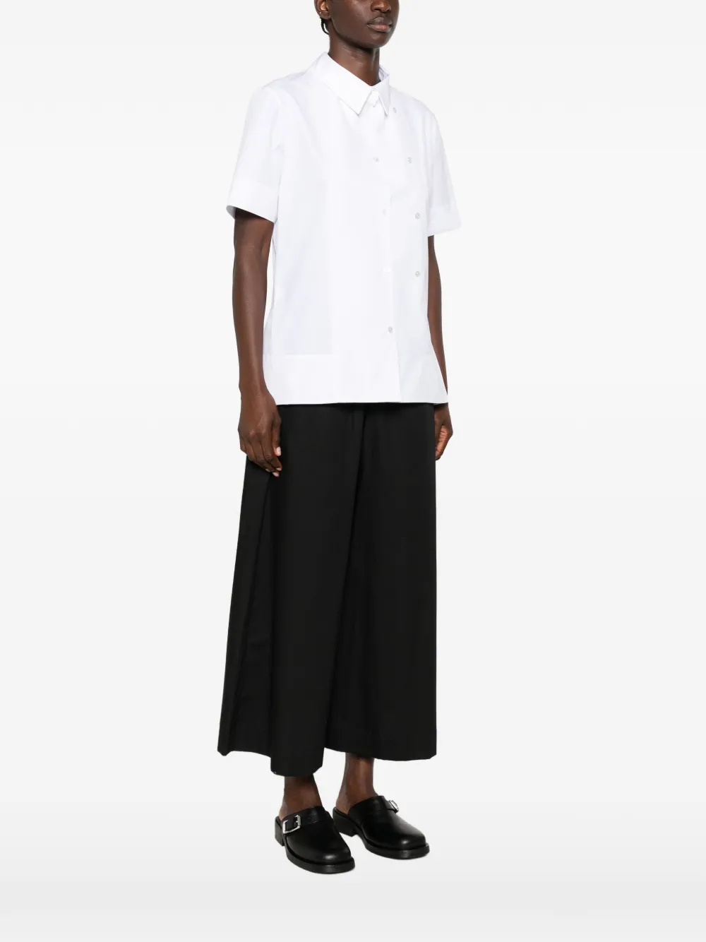 CALVIN KLEIN COLLECTION Overhemd met korte mouwen Wit