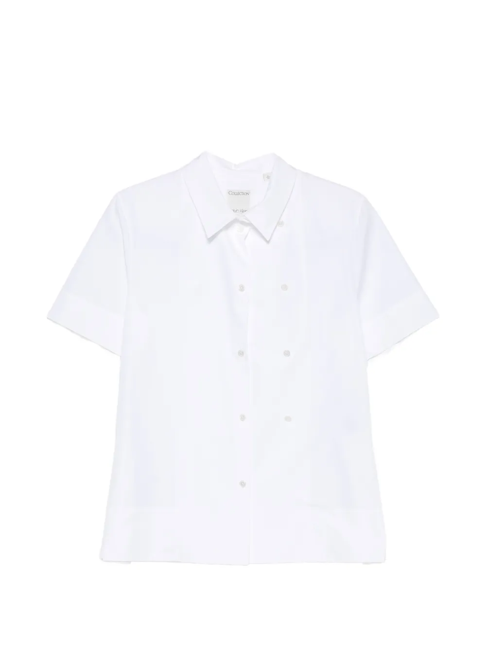 CALVIN KLEIN COLLECTION short-sleeve button-up shirt - Bianco