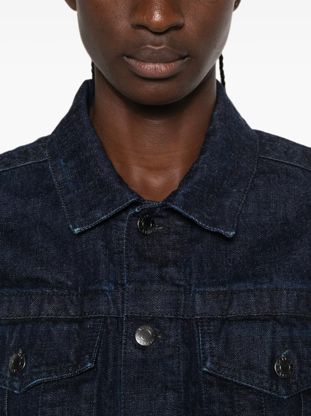 CALVIN KLEIN COLLECTION Lynette Denim Jacket in Blue, view 5