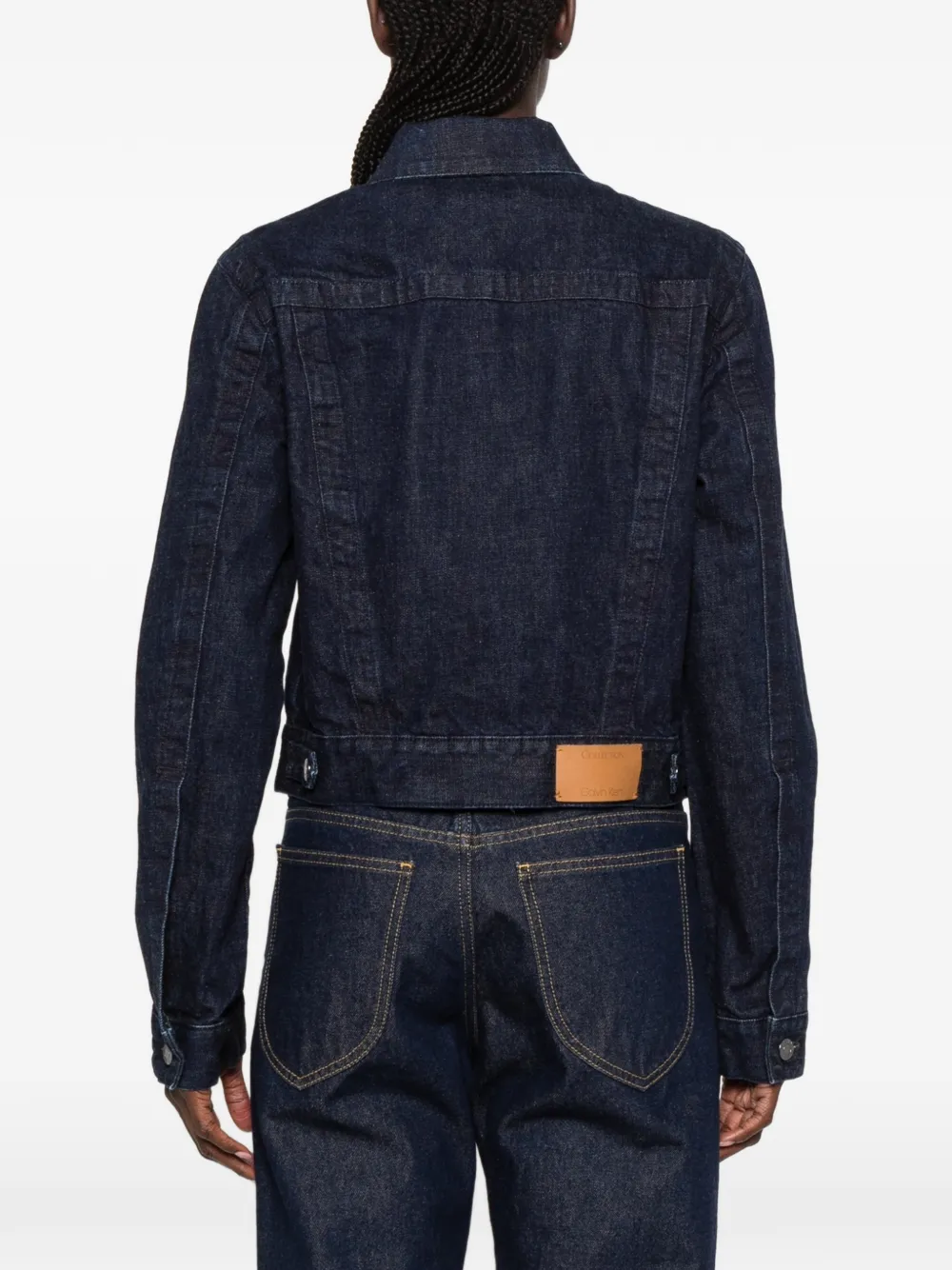 CALVIN KLEIN COLLECTION Lynette Denim Jacket in Blue, view 4