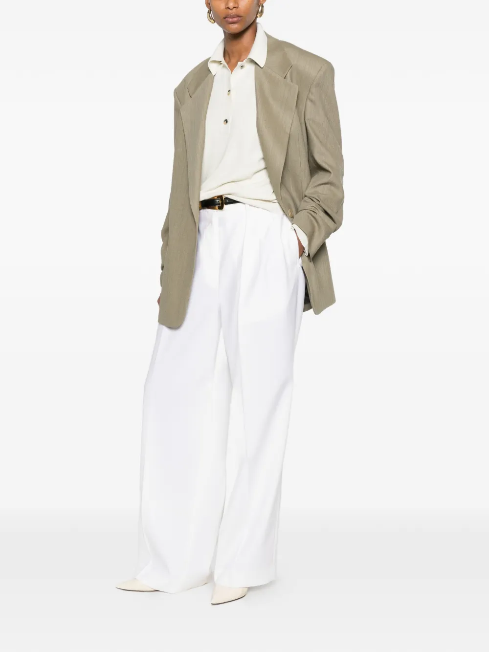 CALVIN KLEIN COLLECTION Blazer met enkele rij knopen Groen