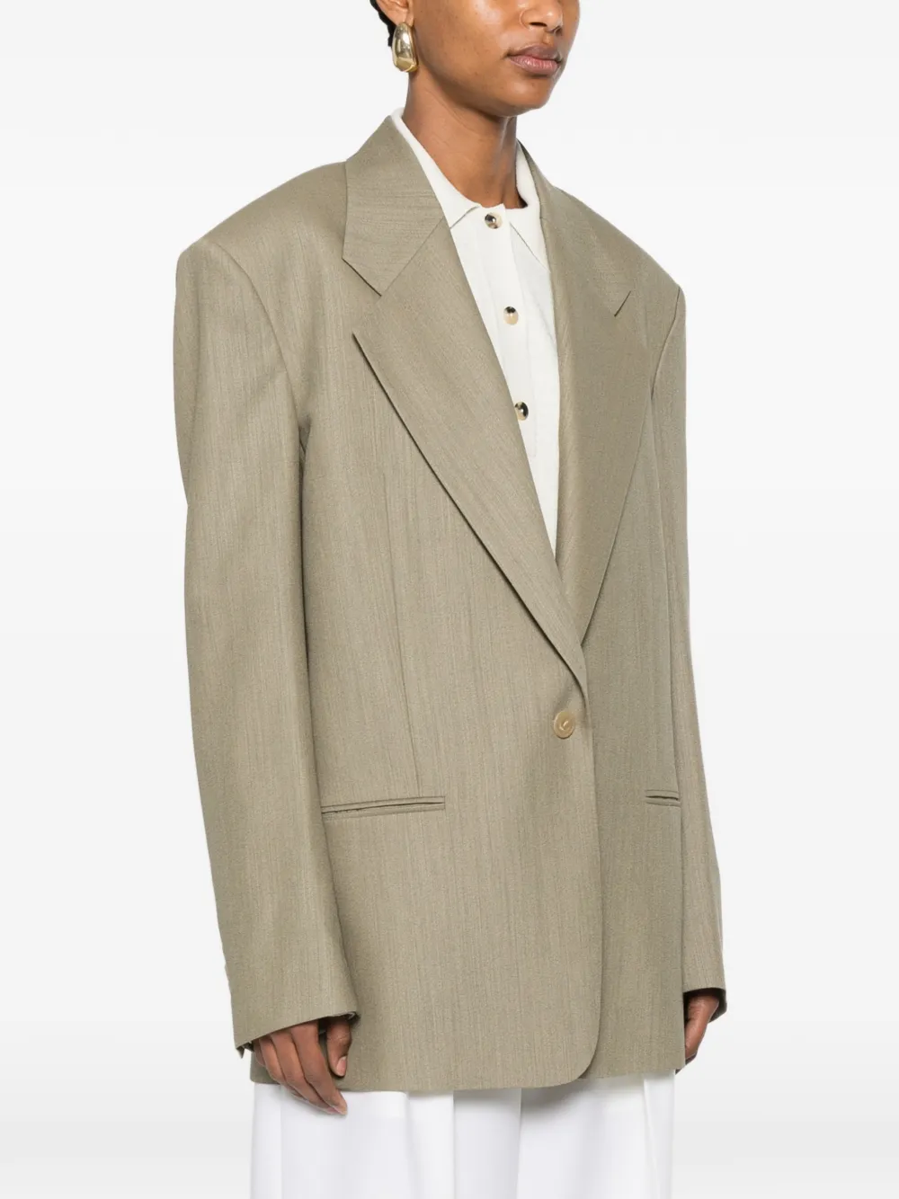 CALVIN KLEIN COLLECTION Blazer met enkele rij knopen Groen