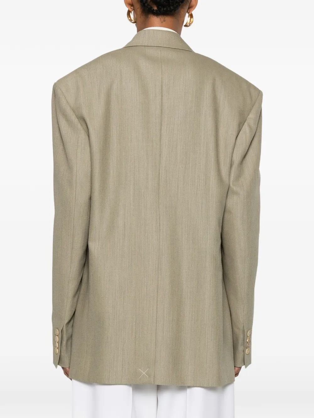 CALVIN KLEIN COLLECTION Blazer met enkele rij knopen Groen