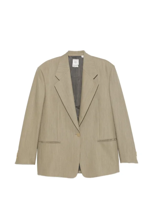 Calvin Klein Collection Avery Single-breasted Blazer in Green