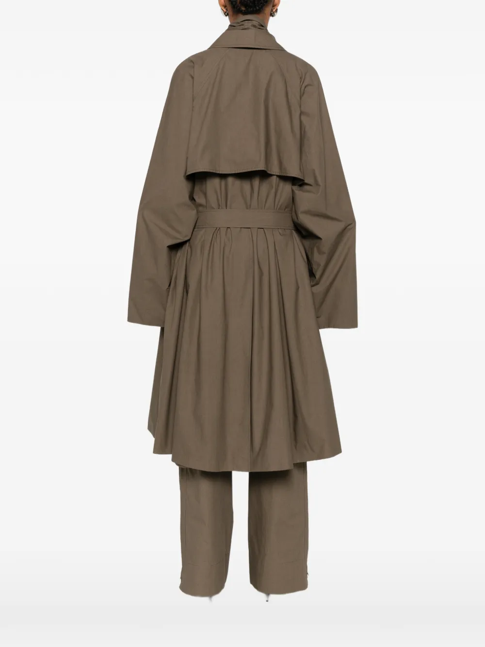 CALVIN KLEIN COLLECTION Zeland trenchcoat met ceintuur Bruin