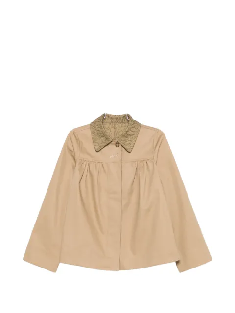 DAMSON MADDER Mini Mercedes reversible lace-collar jacket
