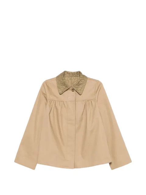 DAMSON MADDER Mini Mercedes reversible lace-collar jacket
