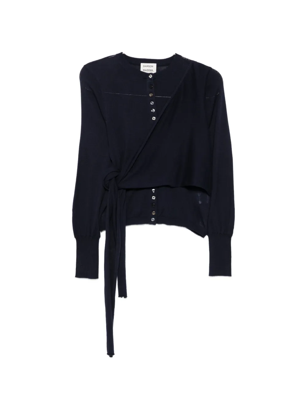 DAMSON MADDER Venna wrap cardigan - Schwarz
